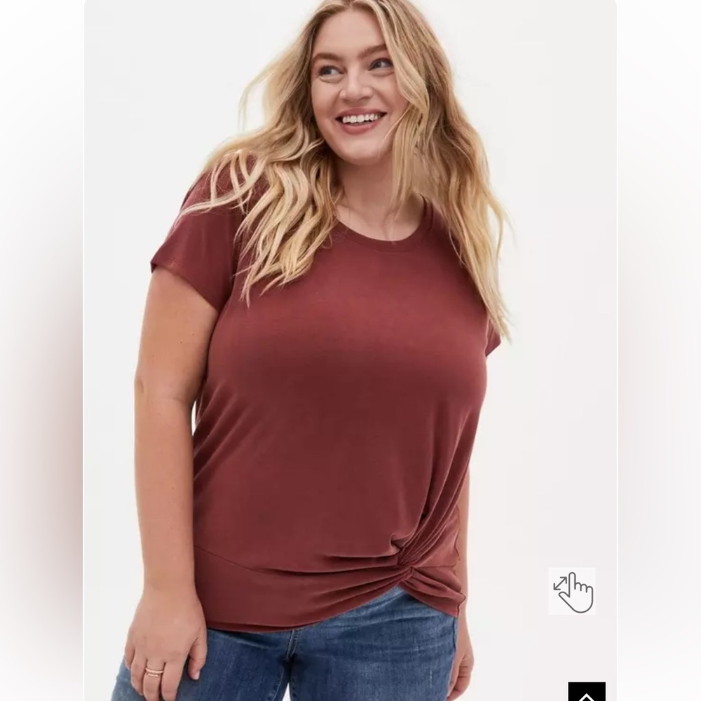Torrid Knit Cupro Knit Front Tee